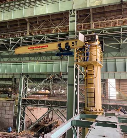 5噸旋臂起重機成功為客戶解決搬運問題 5噸旋臂起重機成功為客戶解決搬運問題